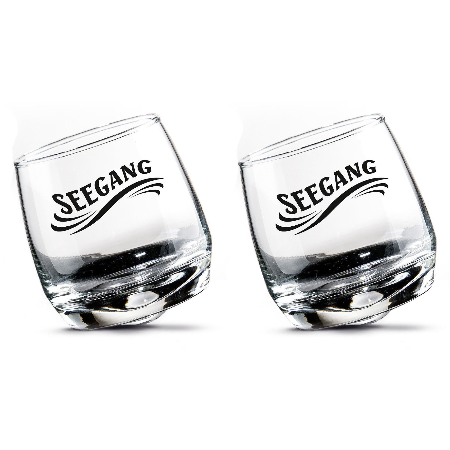 GILDE Schnapsglas Maritim, Glas, Farbe: Transparent, Motiv: Seegang