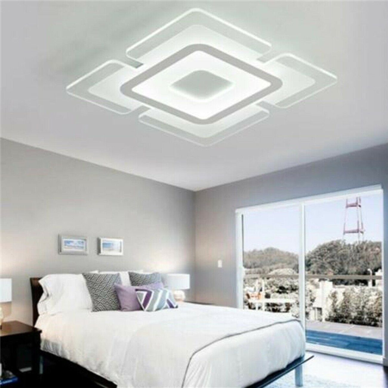 LETGOSPT Deckenleuchte LED Deckenleuchte Ultradünne Deckenlampe günstig online kaufen