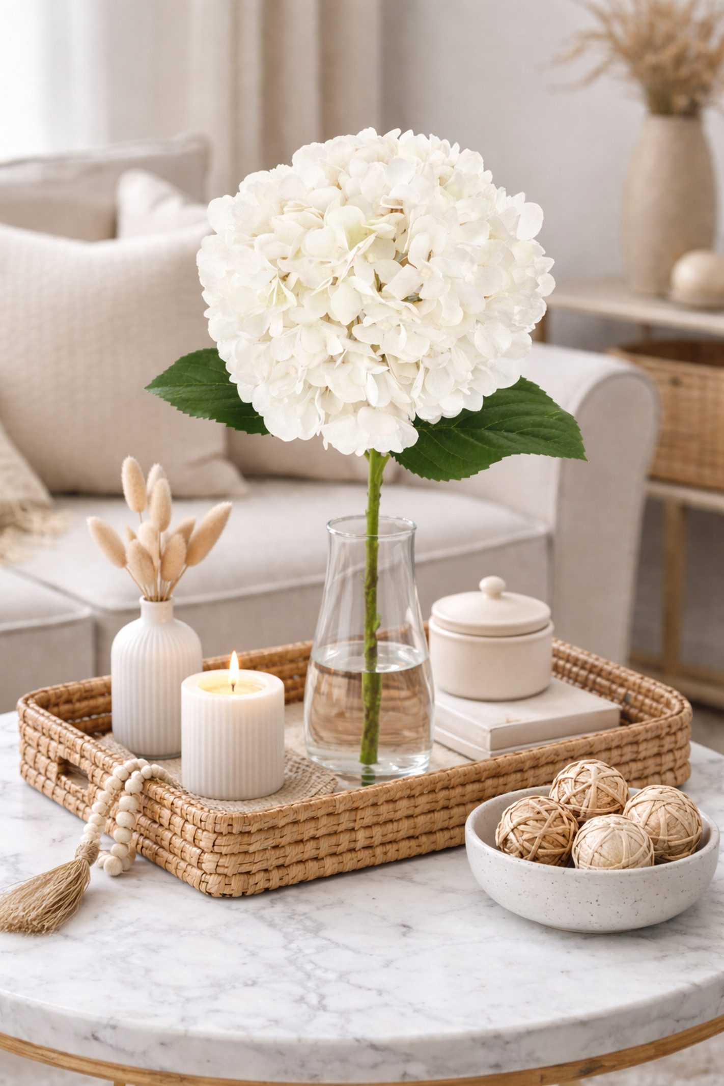 Kunstblume Künstliche Hortensie, I.GE.A., Höhe 47 cm, Einzelblume Stielblum günstig online kaufen