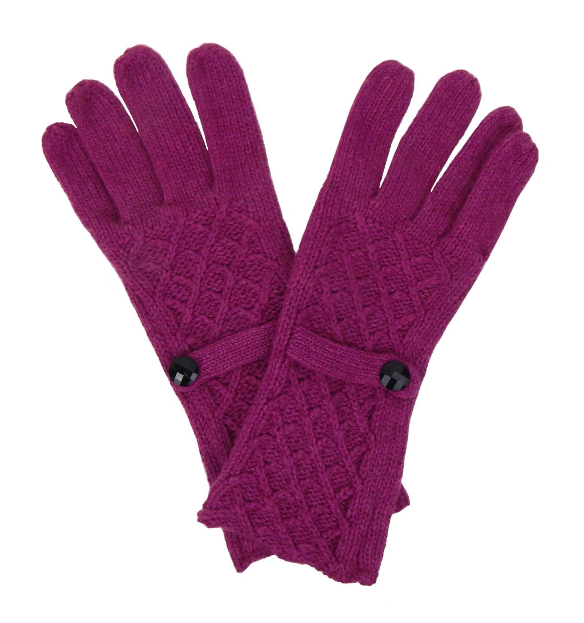 Pink Winter Ella Strickhandschuhe 35% Handschuhe mit Damen Wolle Jonte