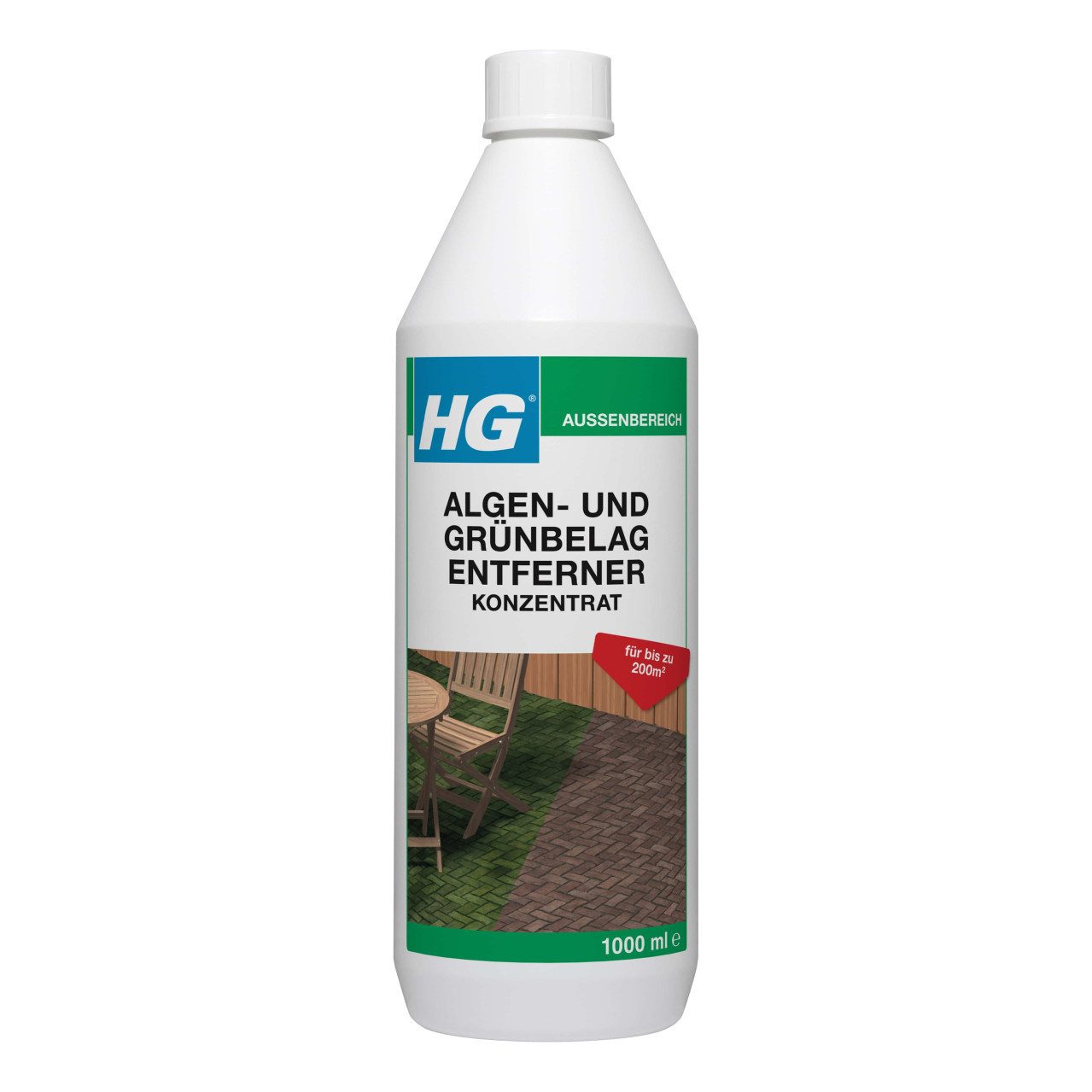 HG International B.V. HG Algen und Grünbelag Entferner 1 L Grünbelagentferner