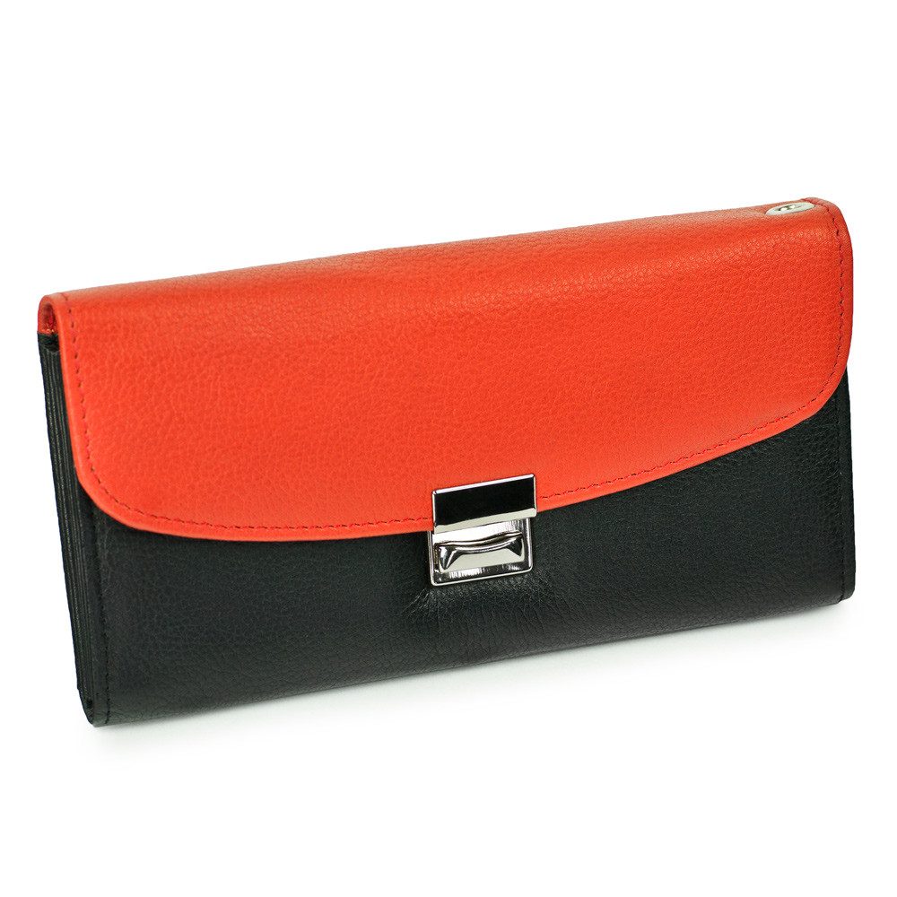 Hamosons Kellnerbörse Profi Kellnerbörse / Kellnergeldbeutel Schwarz mit Orange, Hamosons