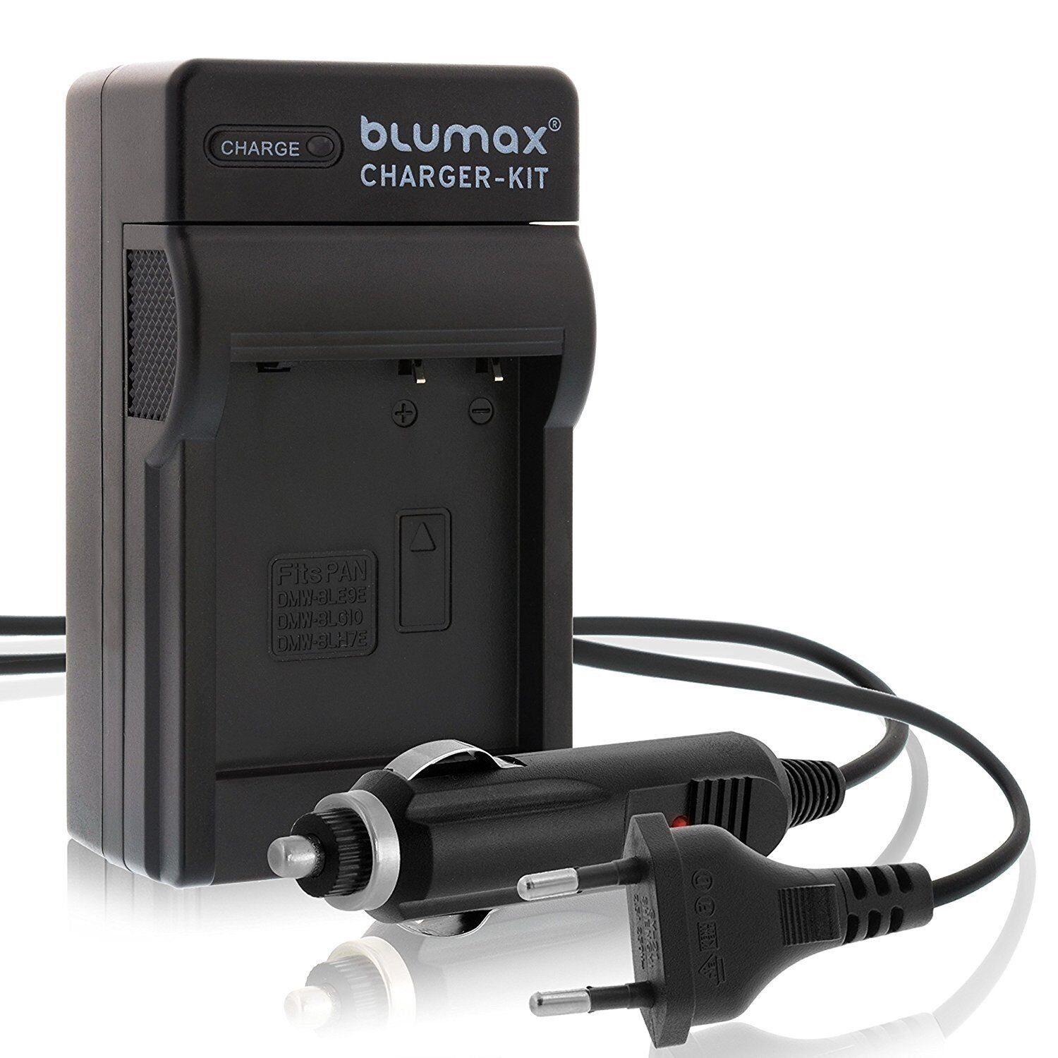 Blumax Ladegerät für Panasonic DMW-BLG10-E DMW-BLH7 Lumix DC-TZ91, DMC-TZ10 Kamera-Akku