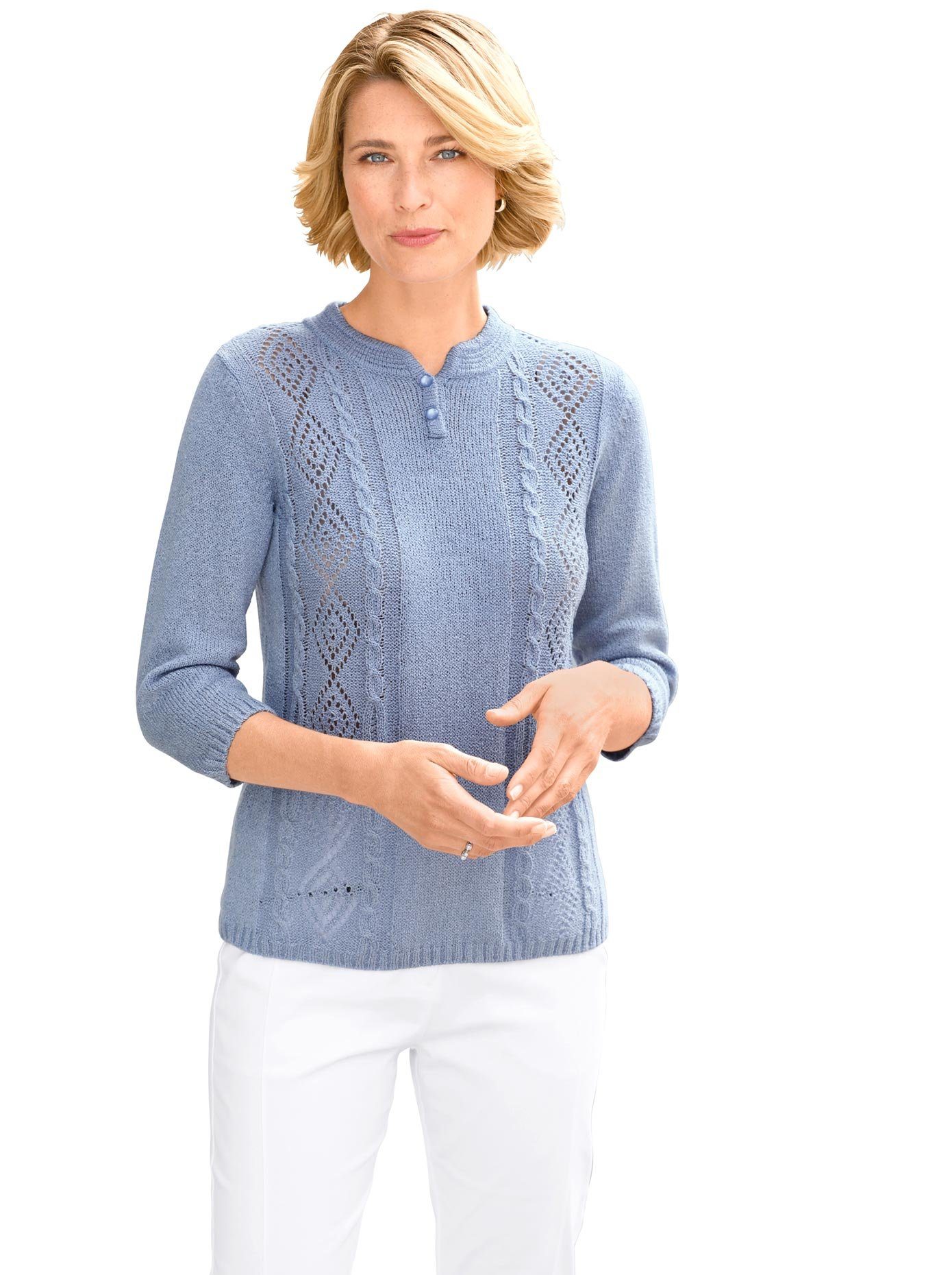 Damen Pullover Classic Basics Stehkragenpullover Pullover