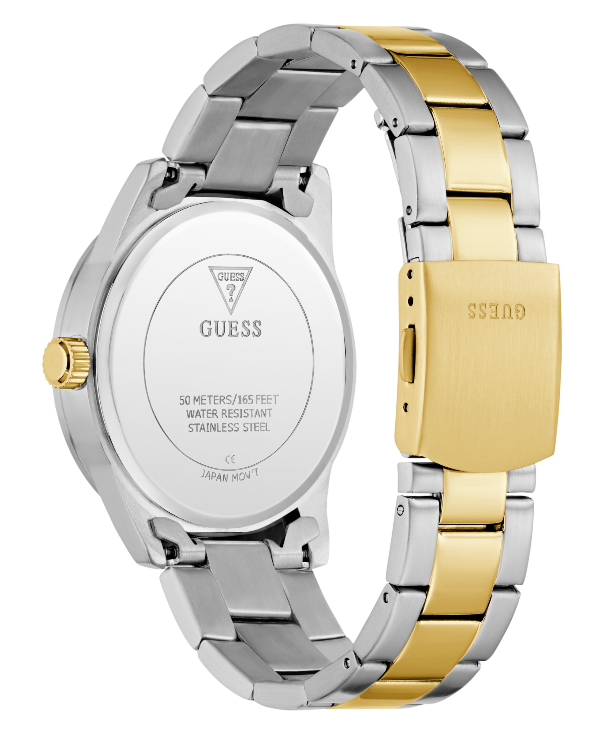Guess Quarzuhr EASTON GW0965G4, Armbanduhr, Herrenuhr, Edelstahlarmband