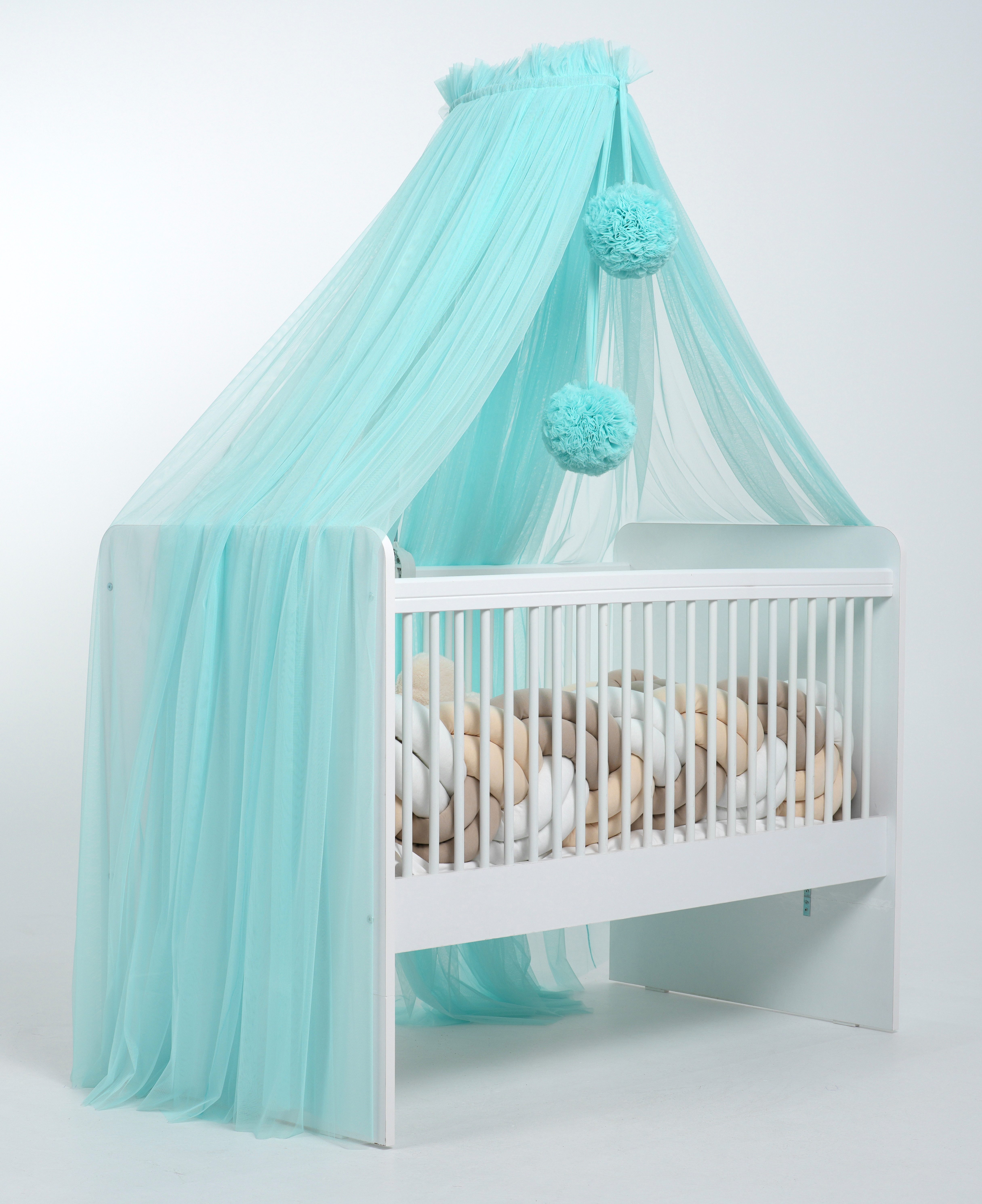 Baby Fancyroom Betthimmel Betthimmel aus 12 Meter Tüll aus 1. Klasse für Kinderbett Решеткиbett, Himmel für Babybett Kinderbett
