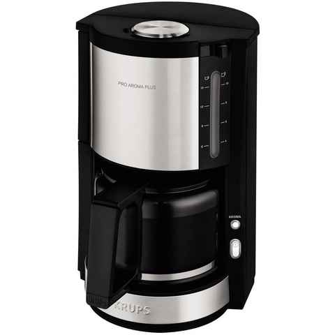 Krups Filterkaffeemaschine ProAroma Plus KM321, 1,25l Kaffeekanne, Papierfilter 1x4, 1,25l Kaffeekanne, Papierfilter 1x4, mit Aromaschalter, 1100 Watt