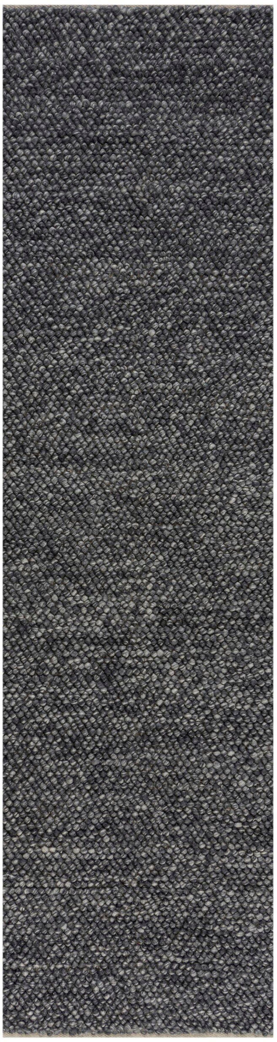 Läufer Minerals, Design, Wollmischung, Höhe: geknüpftes Teppich aus dunkelgrau meliert 10 rechteckig, mm, FLAIR RUGS