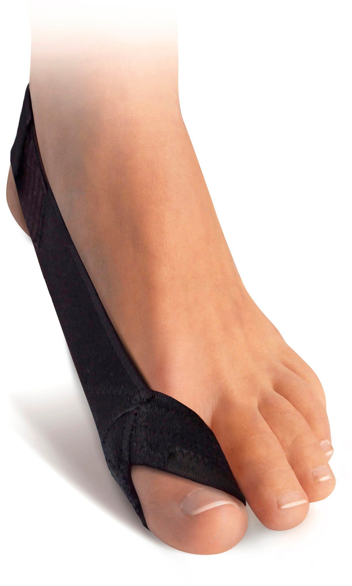 Fußgut Hallux-Bandage Korrektur-Schlaufe, in allen Schuhen tragbar, flache Verarbeitung, Zugschlaufe ergonomisch geformt, Zugband elastisch, flexibel