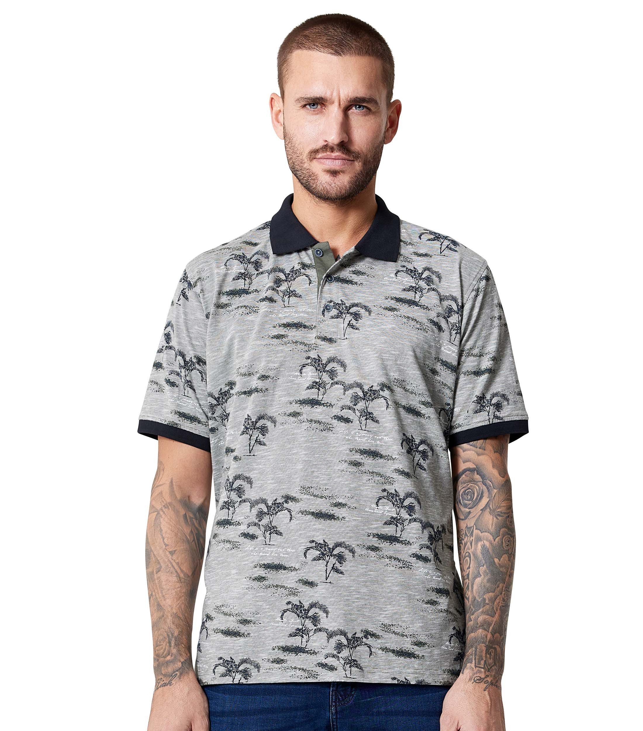 CASAMODA Poloshirt CASAMODA Polo-Shirt gemustert