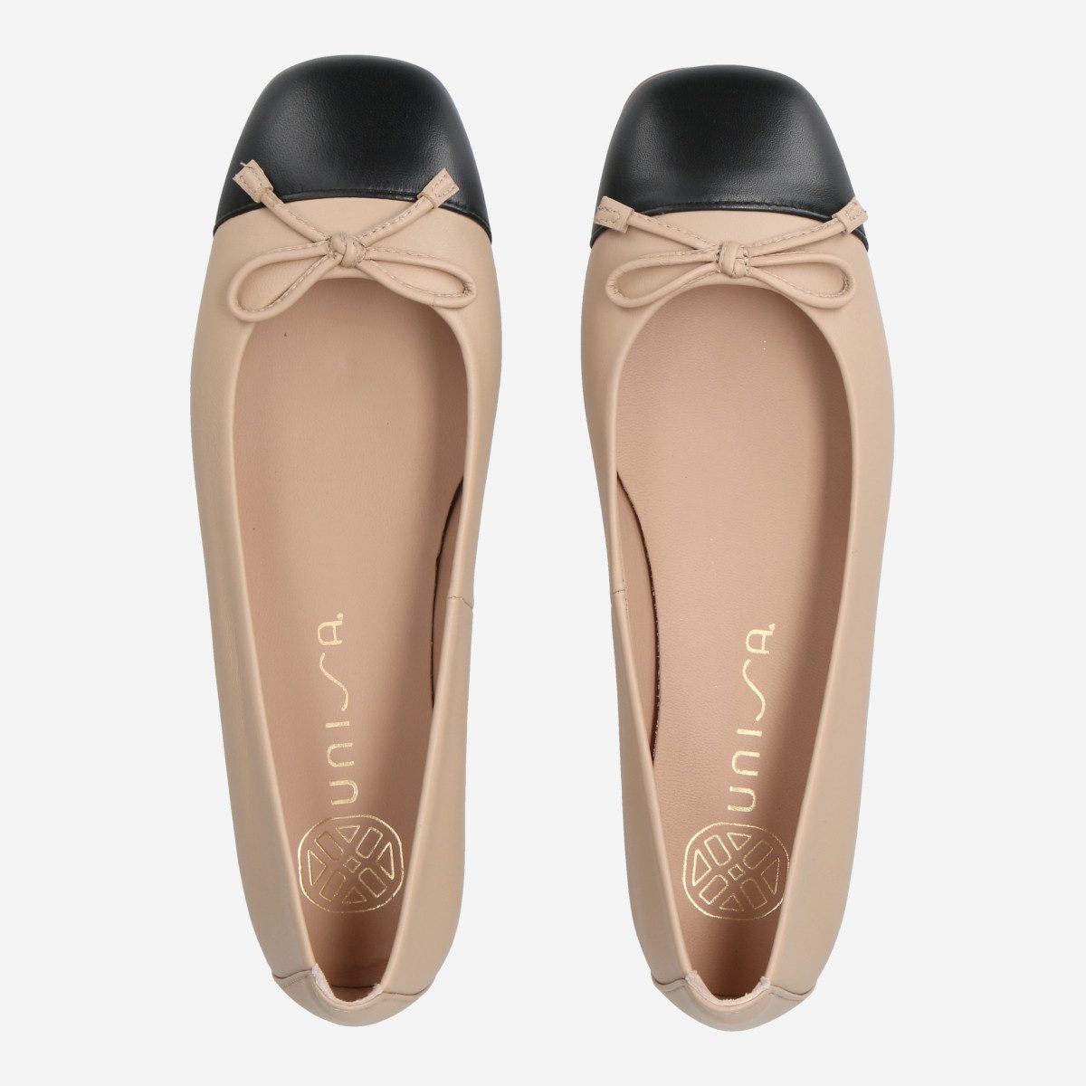 Unisa Unisa BELLE_NS SKIN/BLK, Ballerina, Beige, Damen Ballerina
