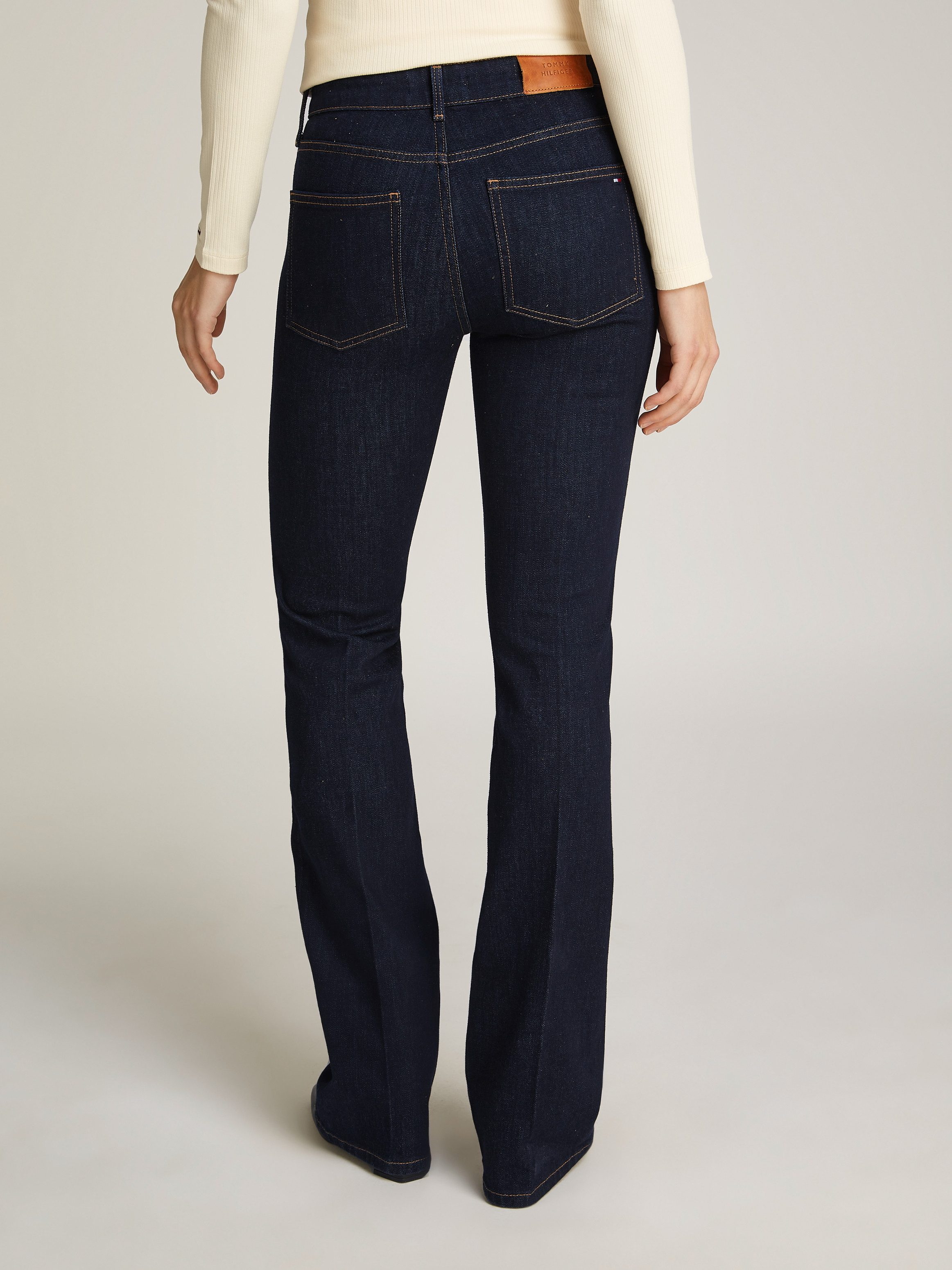 Tommy Hilfiger Bootcut-Jeans Bootcut Regular Waist mittlere normale Leibhöh günstig online kaufen