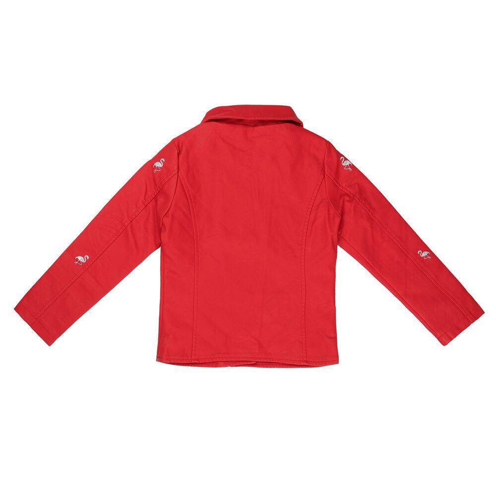 & Damen in Rot Outdoorjacke Ital-Design Mantel Jacke