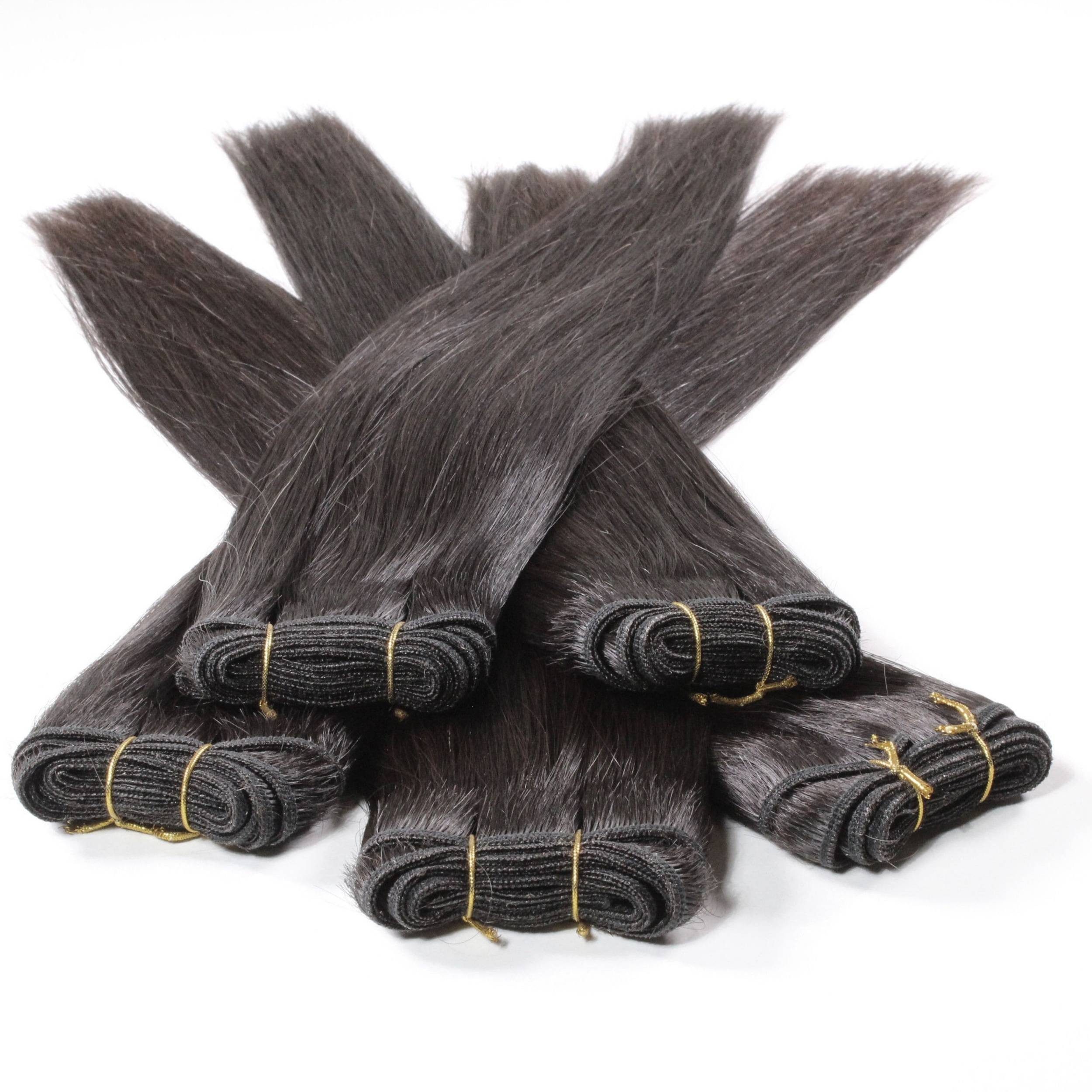 hair2heart Echthaar-Extension Premium Rohhaar Tresse 50cm