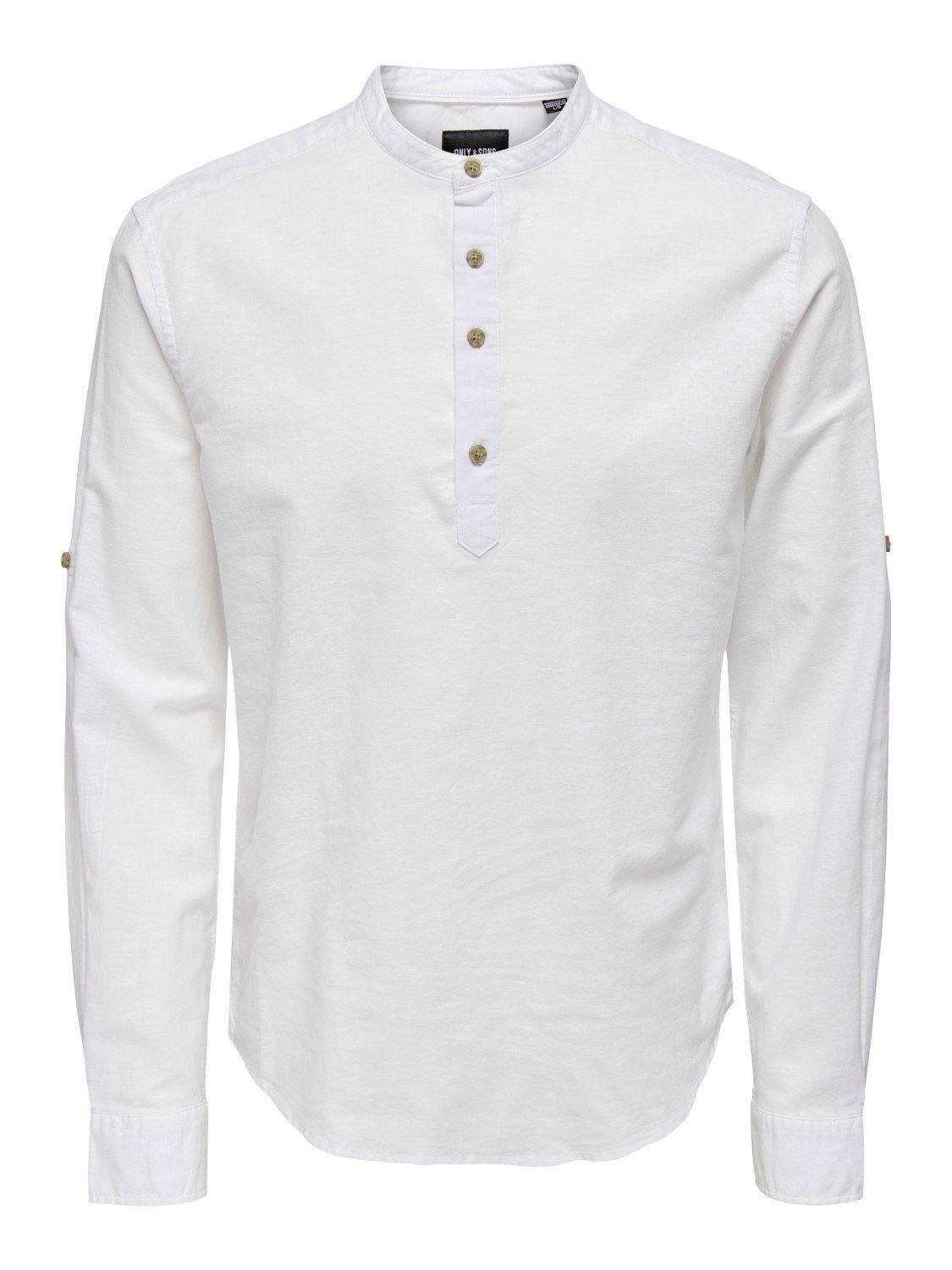 22009883 ONLY (1-tlg) mit Langarmshirt Stretch White & ONSCAIDEN SONS