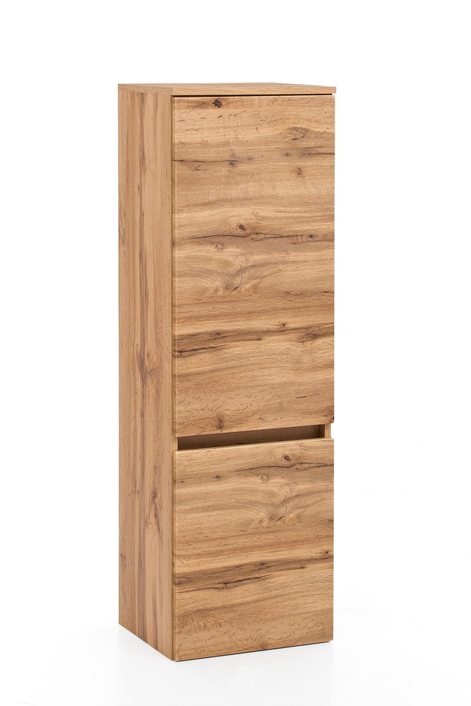 HELD MÖBEL Midischrank aus MDF in wotaneiche mit 2 Türen und 2 Einlegeböden (B/H/T: 40x130x35 cm)