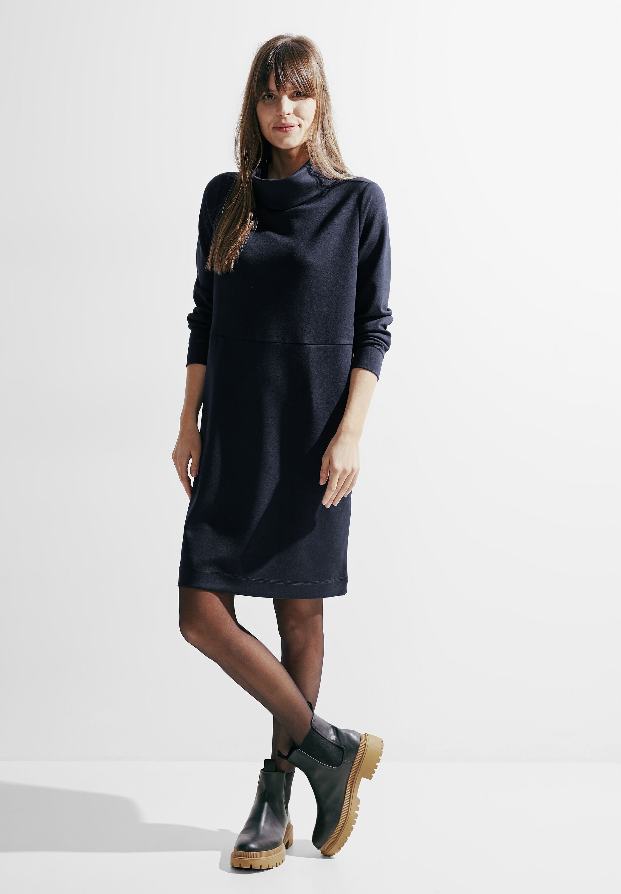 CECIL Midikleid mit Wasserfallausschnitt günstig online kaufen