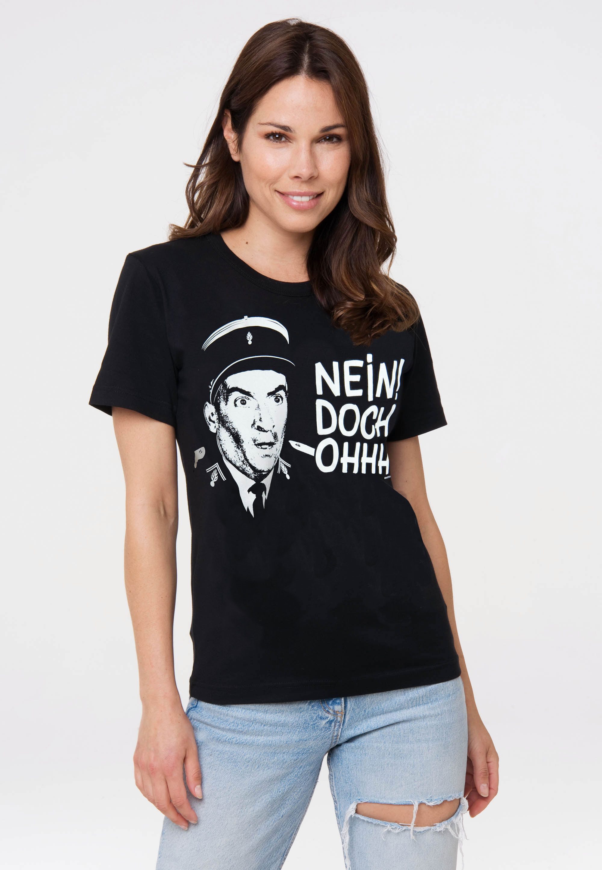 LOGOSHIRT T-Shirt Gendarm von St.-Tropez - Nein! Doch! Ohhh! (1-tlg) mit coolem Print