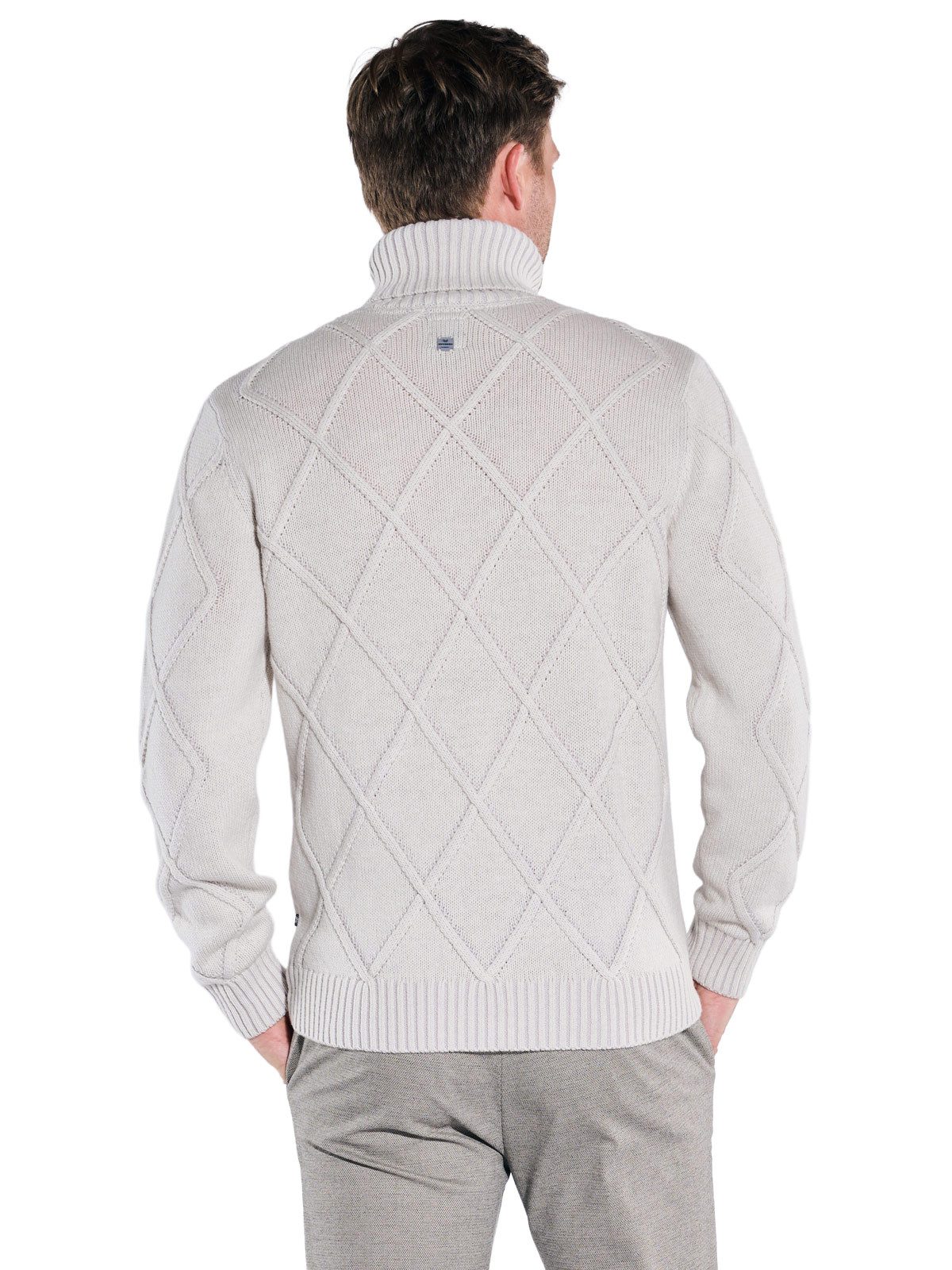 ENGBERS GERMANY Rollkragenpullover Herren Rollkragen mit edlem Zopfmuster, günstig online kaufen