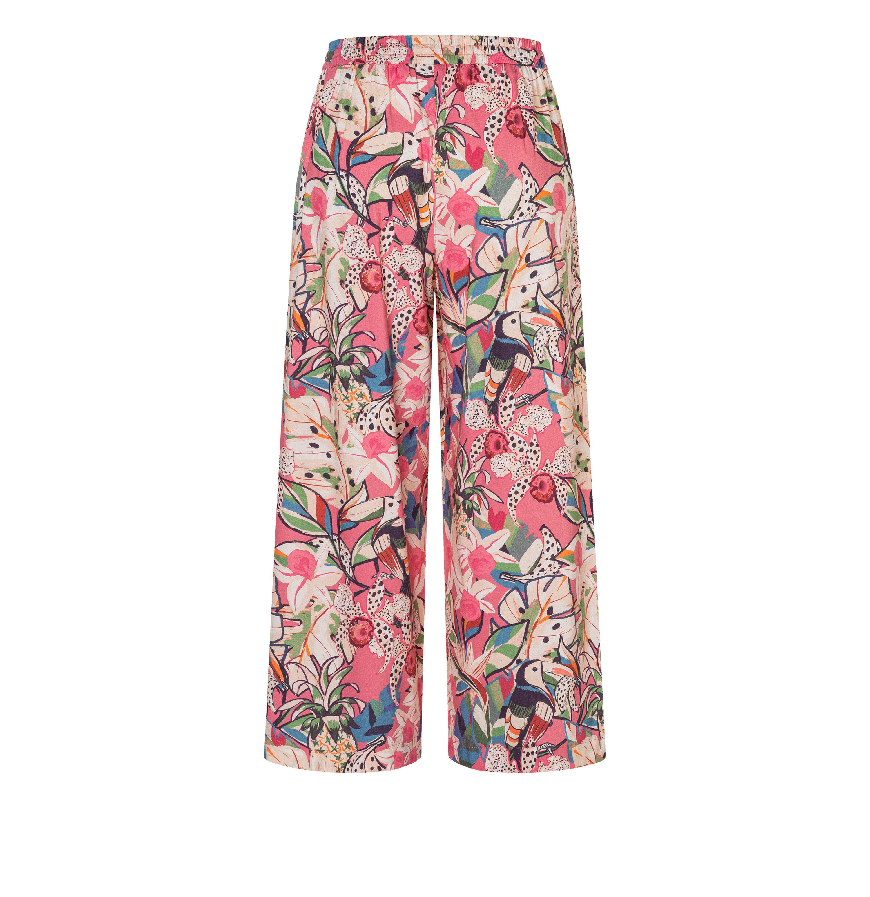 MAC Stoffhose CALLIE cropped mit floralem Muster