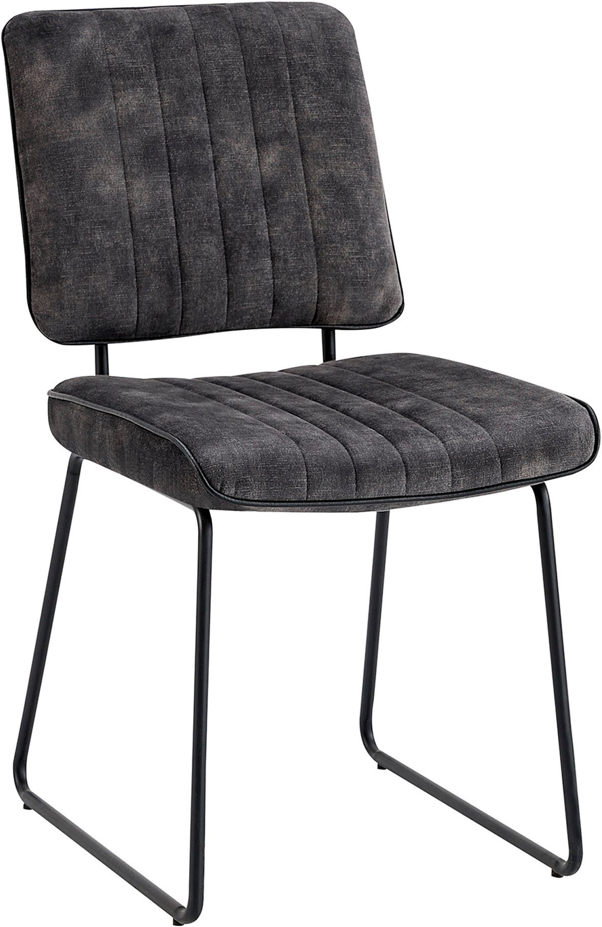 byLIVING Kufenstuhl Liam 4er-Set (Set, 4 St), moderner Stuhl im praktischen 4er-Set mit Metallgestell