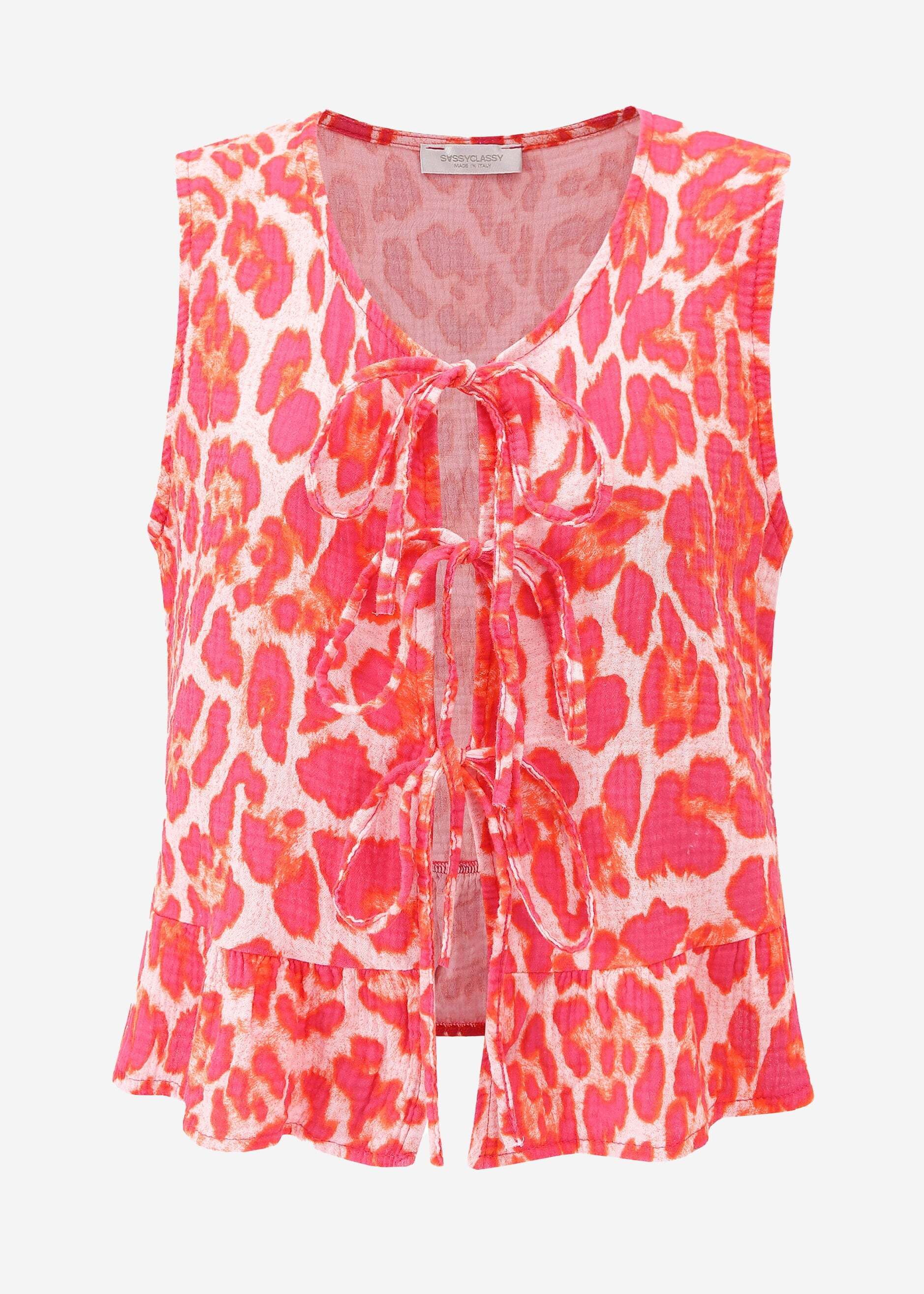 SASSYCLASSY T-Shirt Leichtes Musselin Top Damen günstig online kaufen