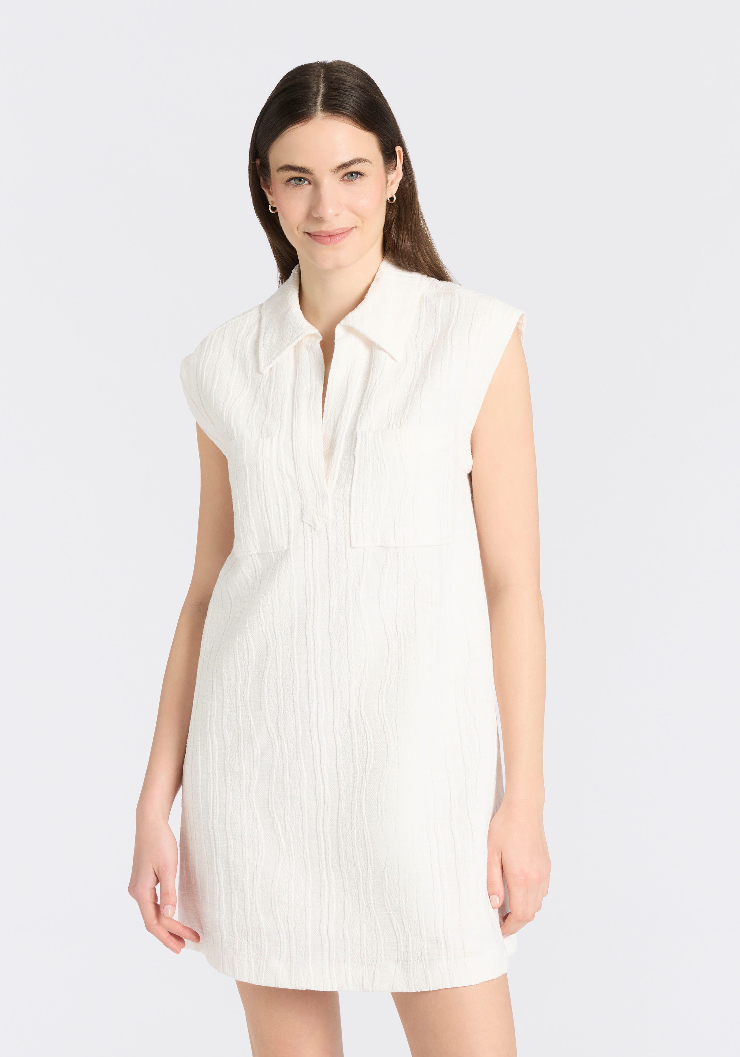 BOSS ORANGE Minikleid Daratela Premium Damenmode mit Umlegekragen, ärmellos