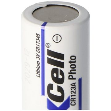 XCell XCell Photobatterie CR123A Lithium Batterie 3 Volt max. 1550mAh, 34,5 Fotobatterie, (3,0 V)