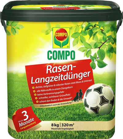 Compo Rasendünger »3 Monate Langzeitwirkung«, Granulat, 8 kg