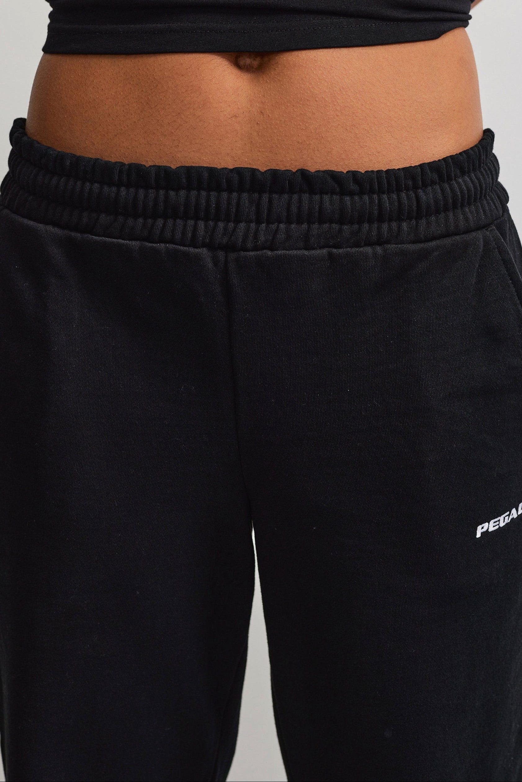 PEGADOR Sweathose ANNI WIDE SWEAT PANTS Baumwollmischung, weit – Bild 5 von 5