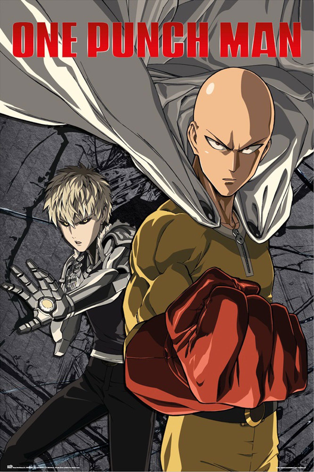 Poster One Punch Man - Плакат - Saitama & Genos