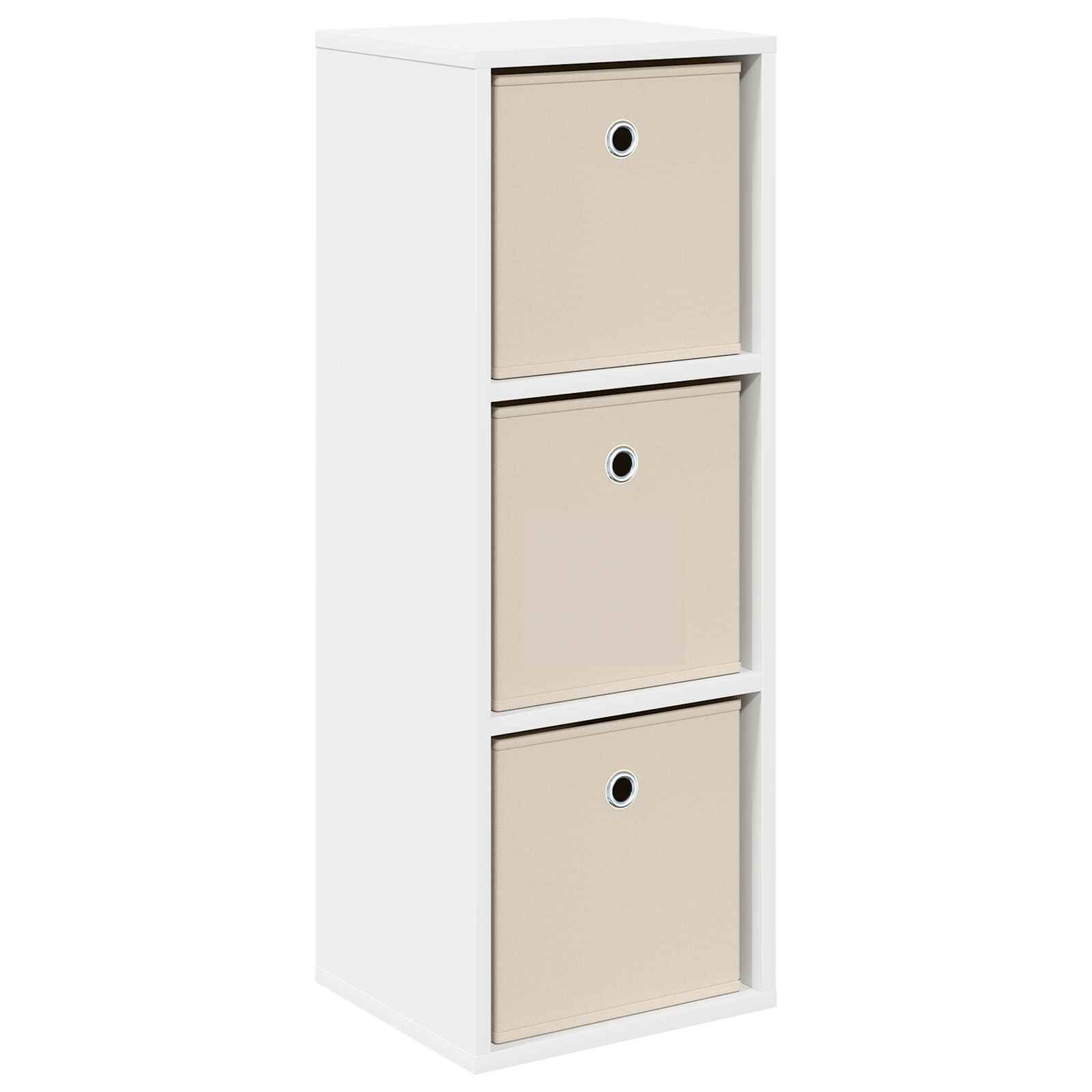 Kommode 30,5 x 27 x 84,5 cm Sideboard mit Schubladen Weiß 30,5x27x84,5 cm