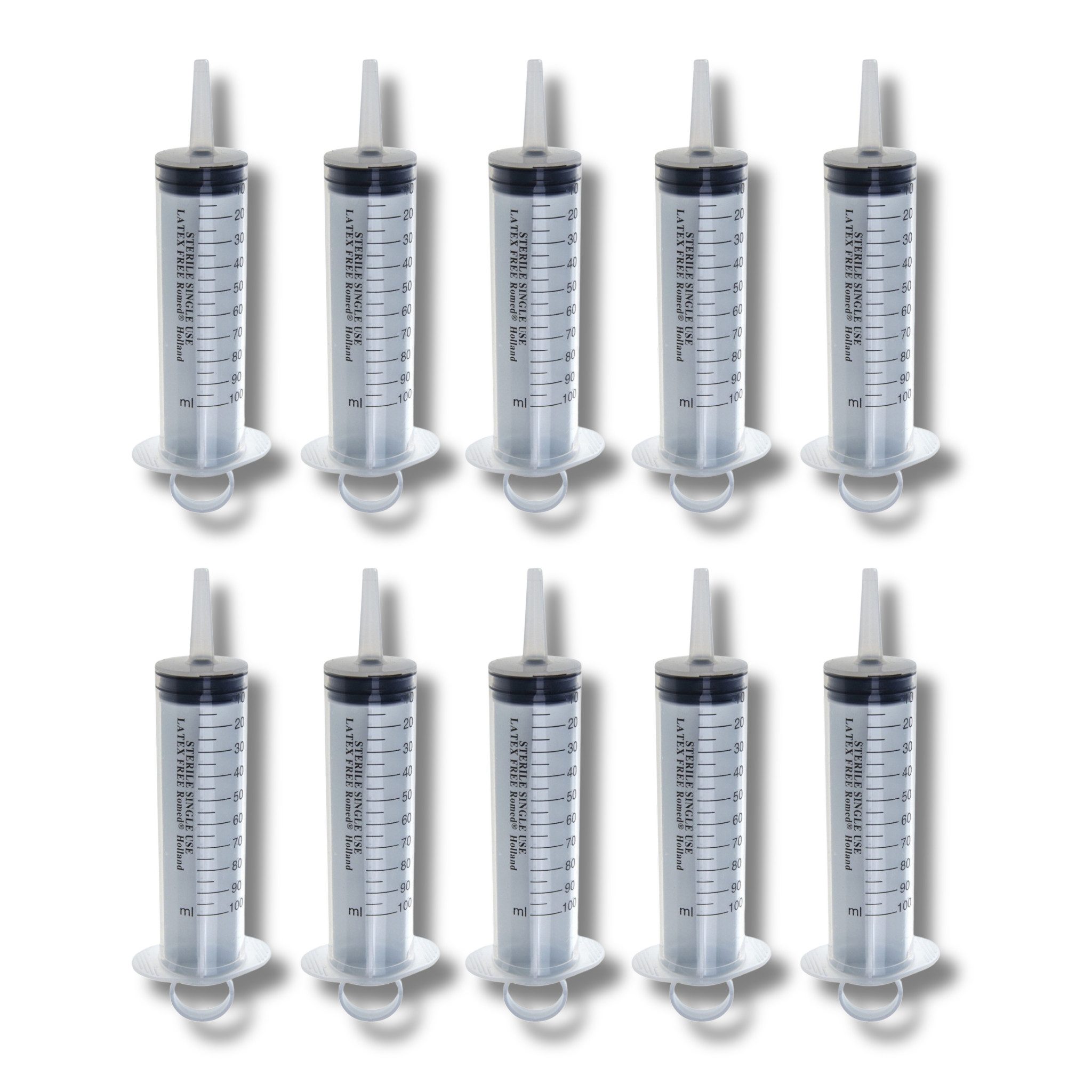 Romed Einwegspritze Wund- & Blasenspritze, 100 ml, steril verpackt, (10-St)