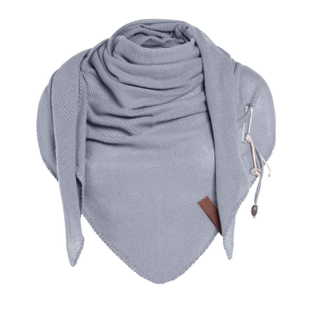 Strickschal Lola Dreieckstuch Steel