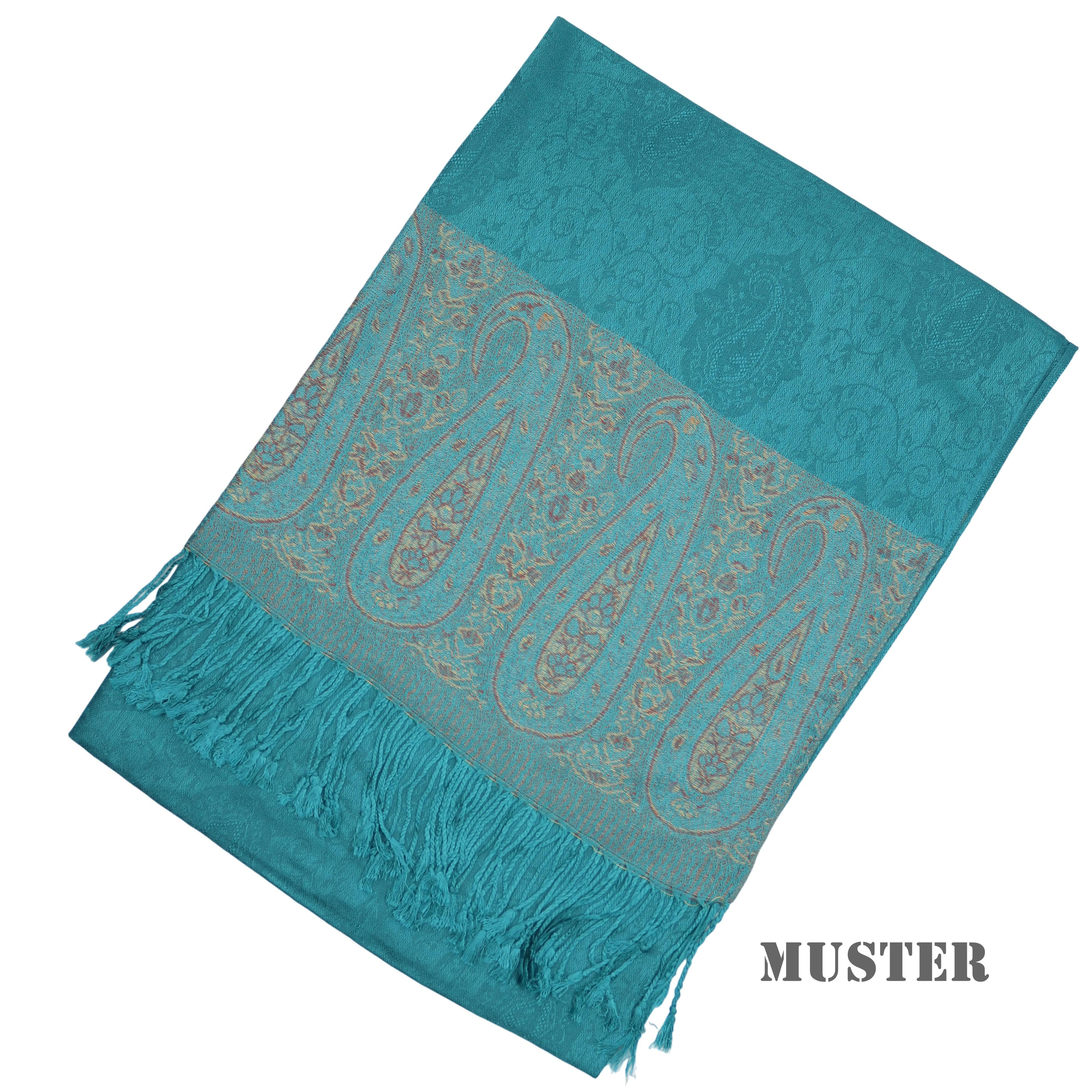 MIRROSI Modeschal weicher Schal BOHO Paisley mit Fransen, 70x180cm, (angesa günstig online kaufen