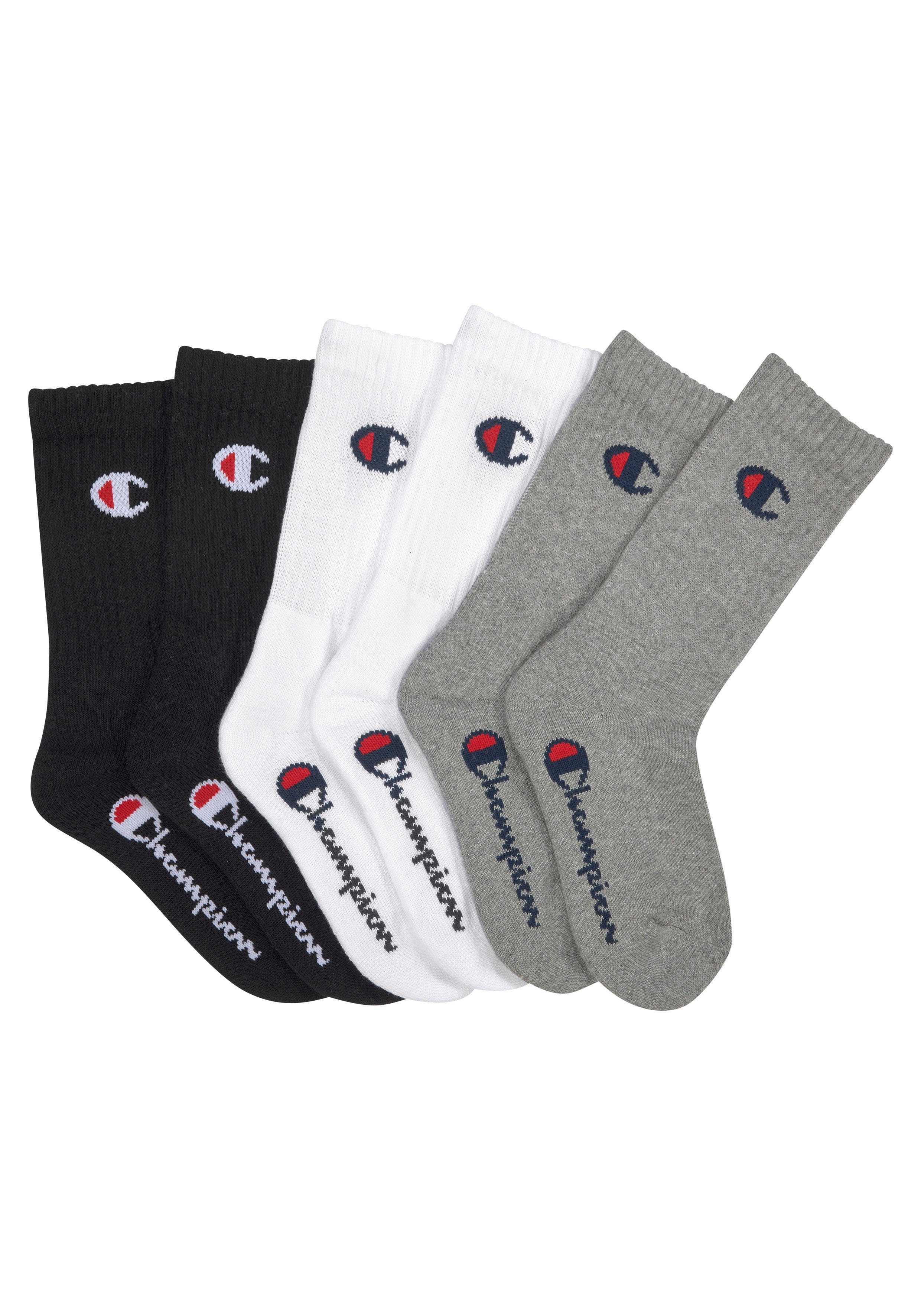 Champion Sportsocken (Packung, 6-Paar) für Kinder, 6er-Pack, mit sportlichem Stil