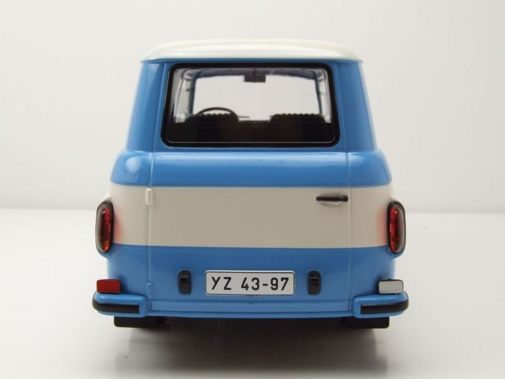 ModelCarGroup Barkas B 1000 Kleinbus Baujahr 1965 Blau / Weiß 1:18 MCG18007 Modellauto MCG18007