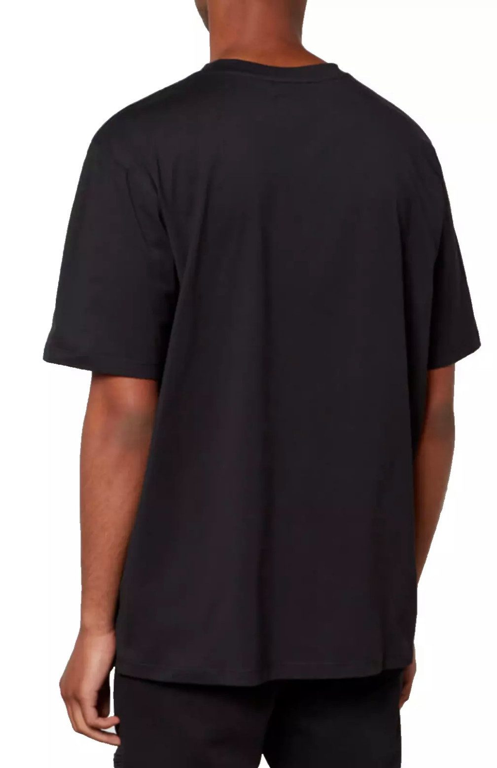 Balmain Paris T-Shirt Herren Flocked Tee Logo Straight Fit