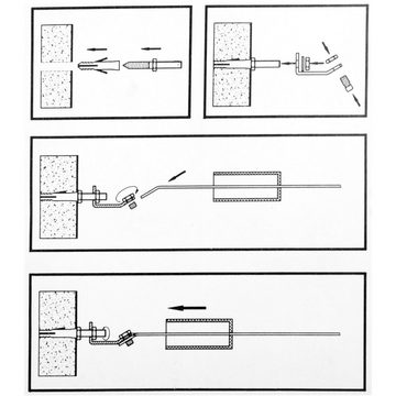 Seilspanngarnitur Wand zu Wand, Bestlivings, Gardinen, Vorhänge, Duschvorhänge, (1-St), Befestigungssystem Aufhängung, ideal geeignet für Gardinen, Duschvorhänge oder andere Vorhänge