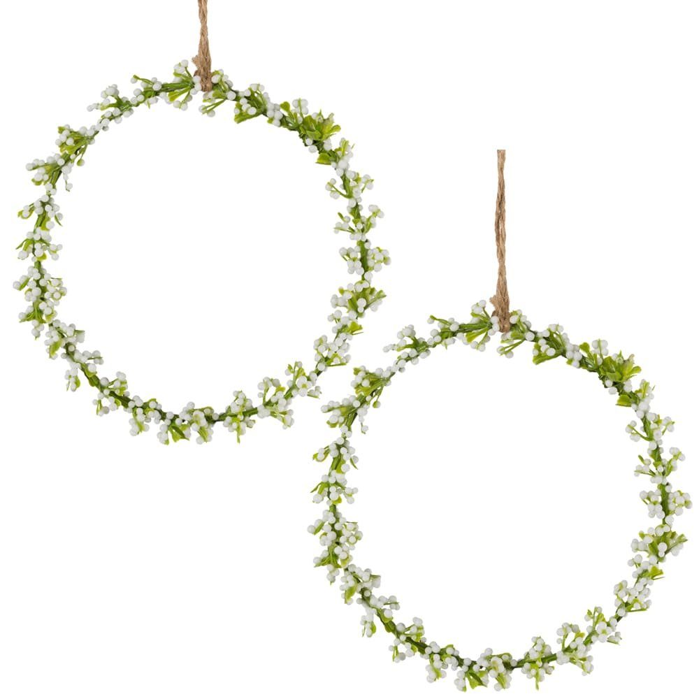 matches21 HOME & HOBBY Dekokranz Blumenring Schleierkraut Reif Dekokranz 2e günstig online kaufen