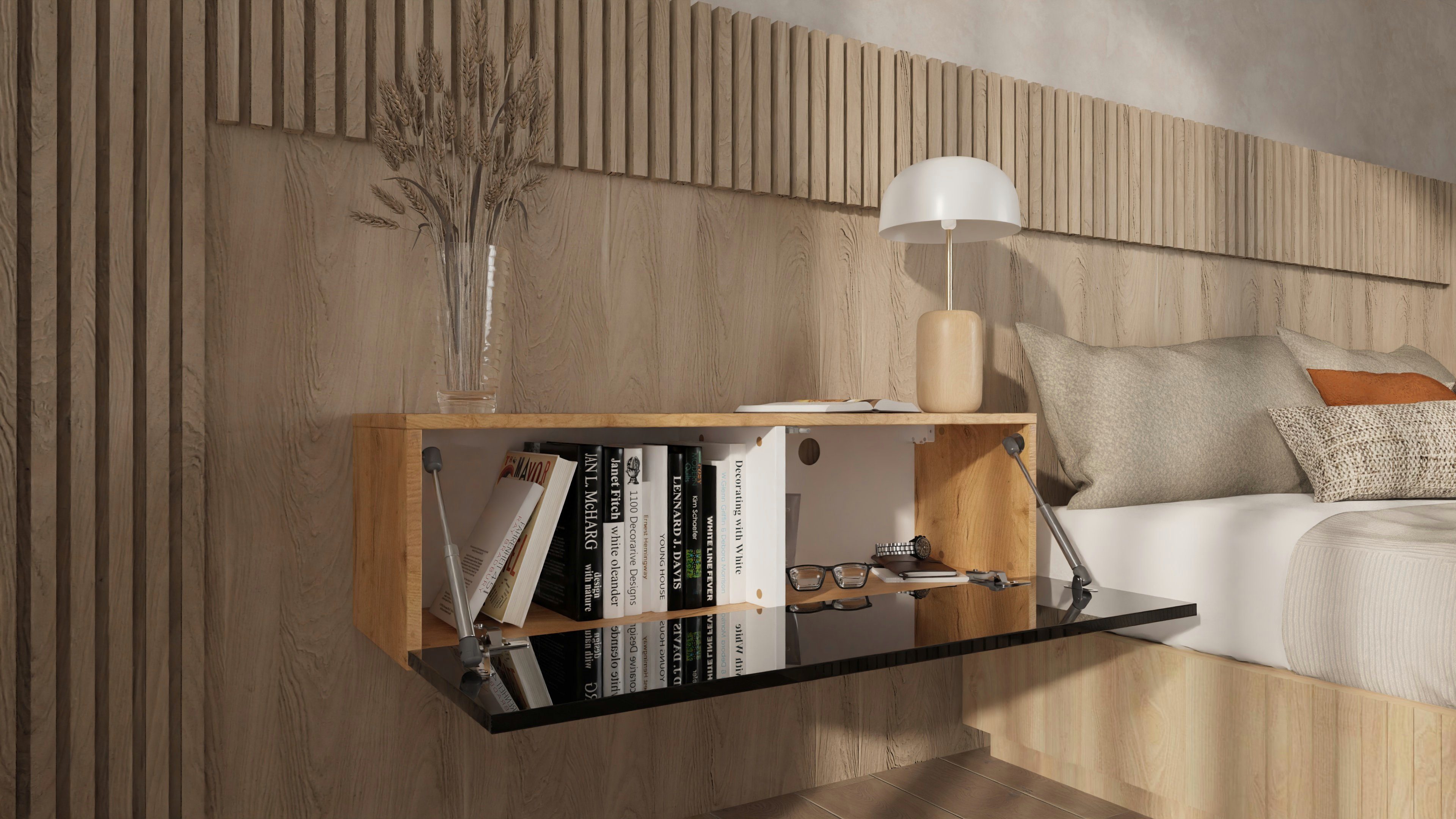 Platan Room Nachttisch, Wandschrank hängende Nachtkommode günstig online kaufen