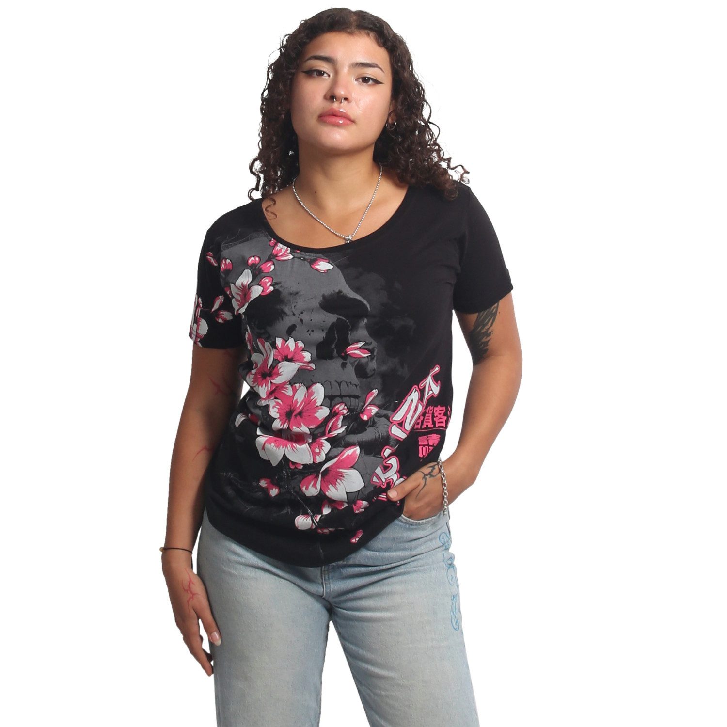 YAKUZA Rundhalsshirt Hanami