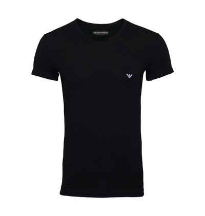 Emporio Armani T-Shirt »V-Ausschnitt mit großem Logo« (1-tlg)