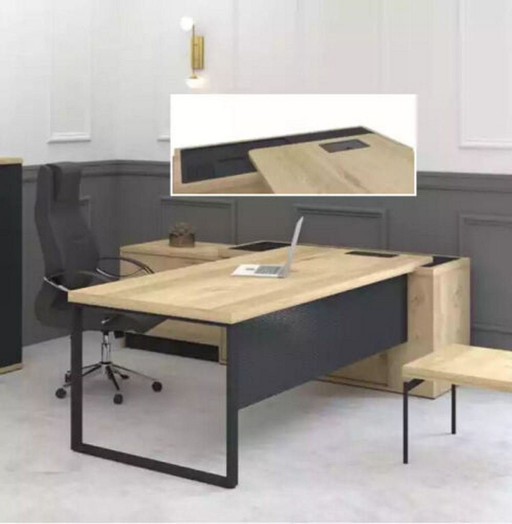 JVmoebel Eckschreibtisch Büro Einrichtung Schreibtisch Designer Büromöbel Cheftische (1-St), Made in Europa