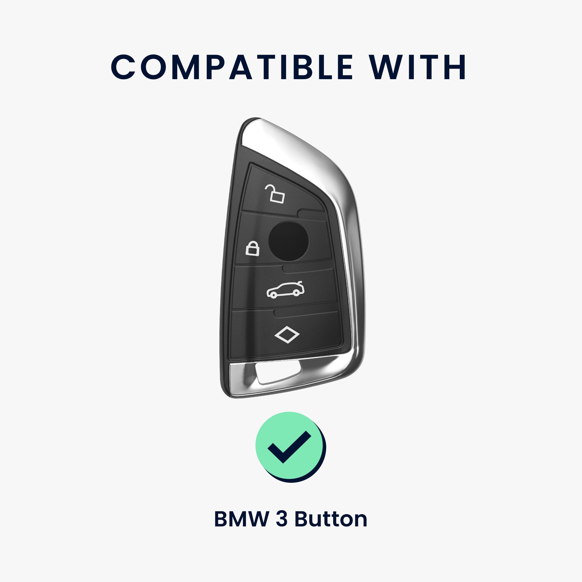 kwmobile Schlüsseltasche Hülle für BMW 3-Tasten günstig online kaufen