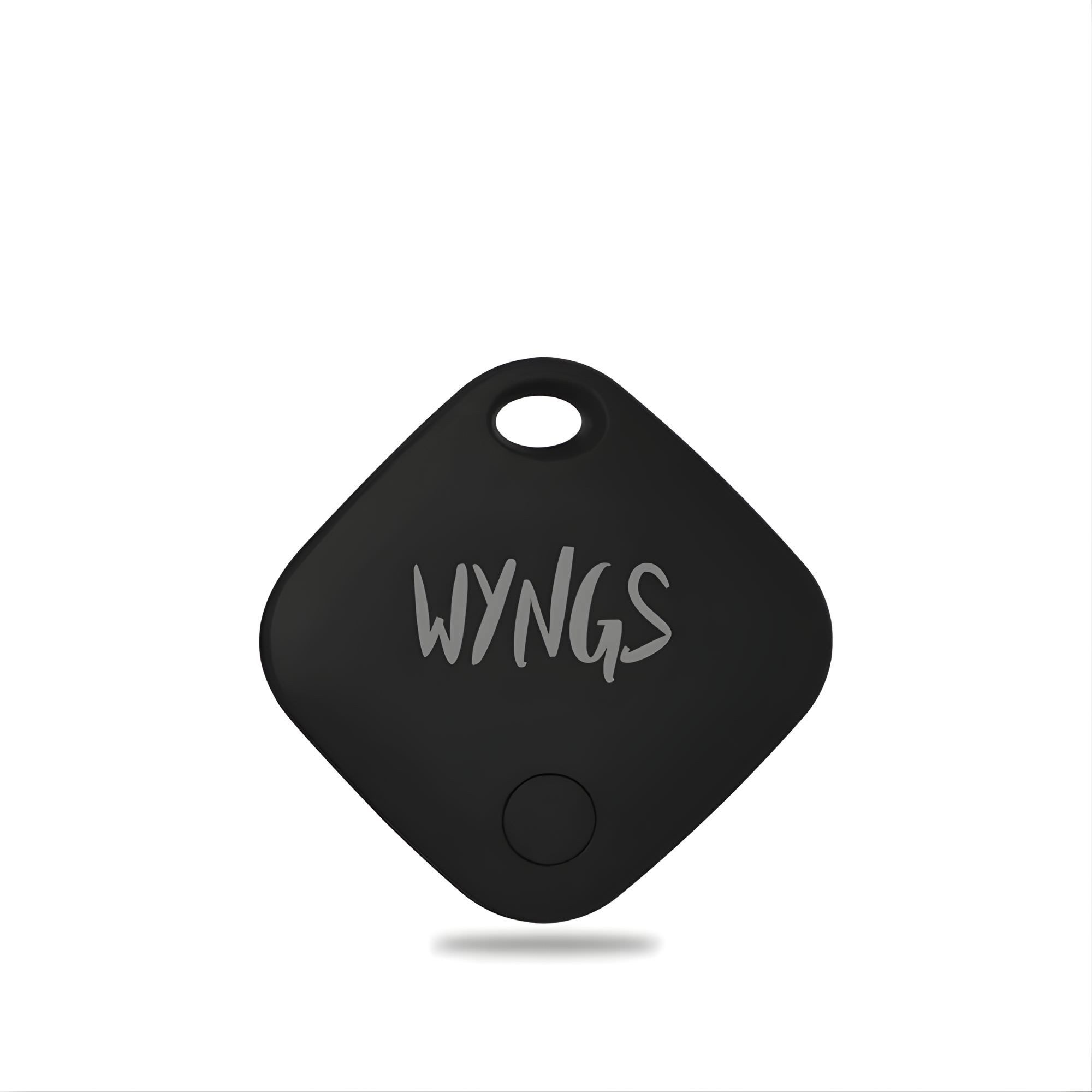 WYNGS Air Tag Schlüsselfinder Schwarz – Kompatibel mit Apple 'Wo ist?' & iOS GPS-Tracker