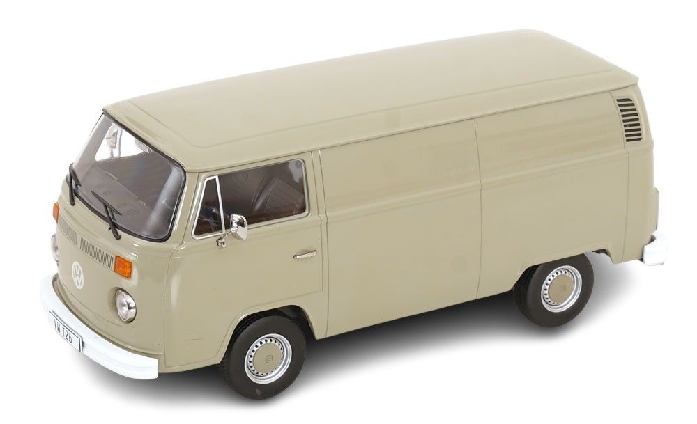KK Scale Modellauto VW T2 b Bus Kasten 1972 grau, Maßstab 1:18