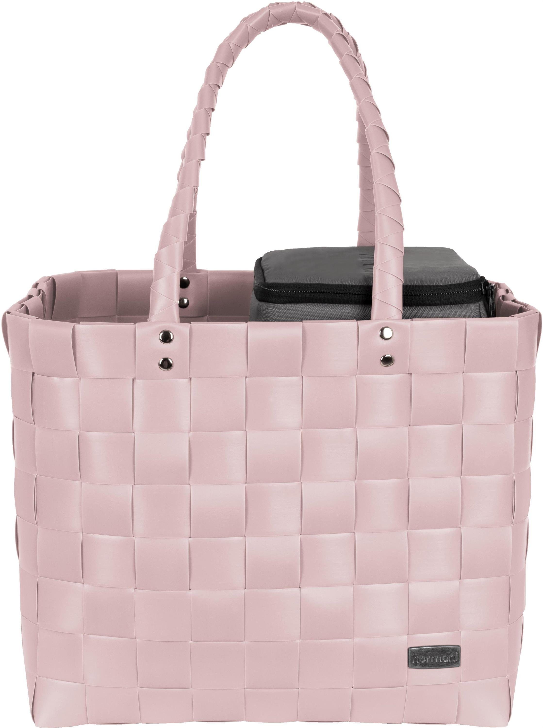 normani Einkaufskorb Flechtkorb mit kleiner Kühltasche, 20 l, Einkaufskorb mit kleine Kühlbox