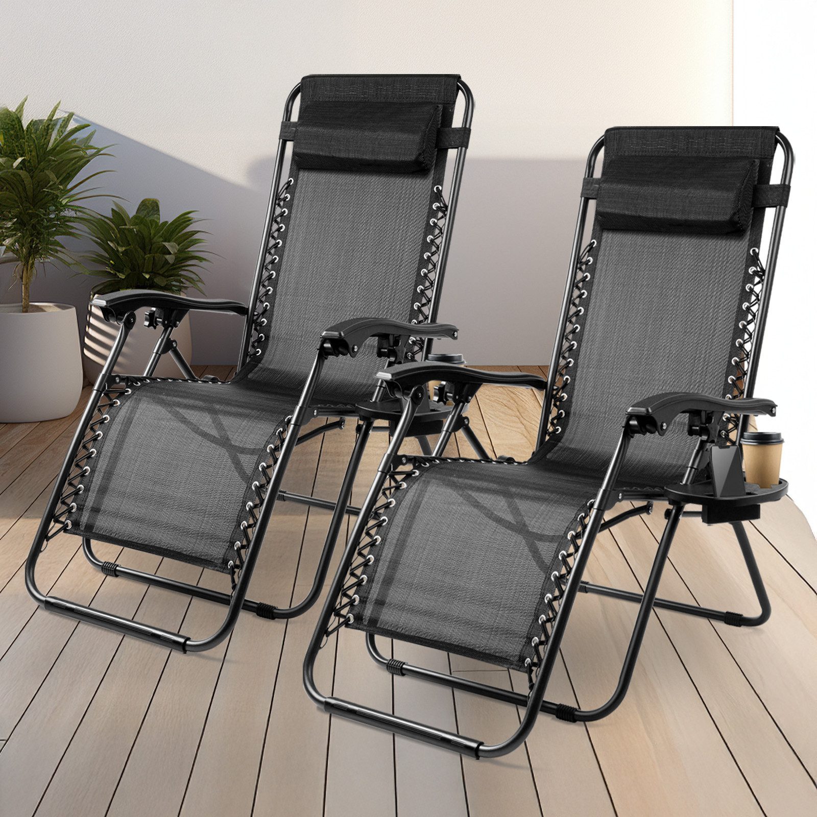 Huracan Gartenliege Sonnenliege Klappbar, Gartenliege Wetterfest, bis 120 K günstig online kaufen