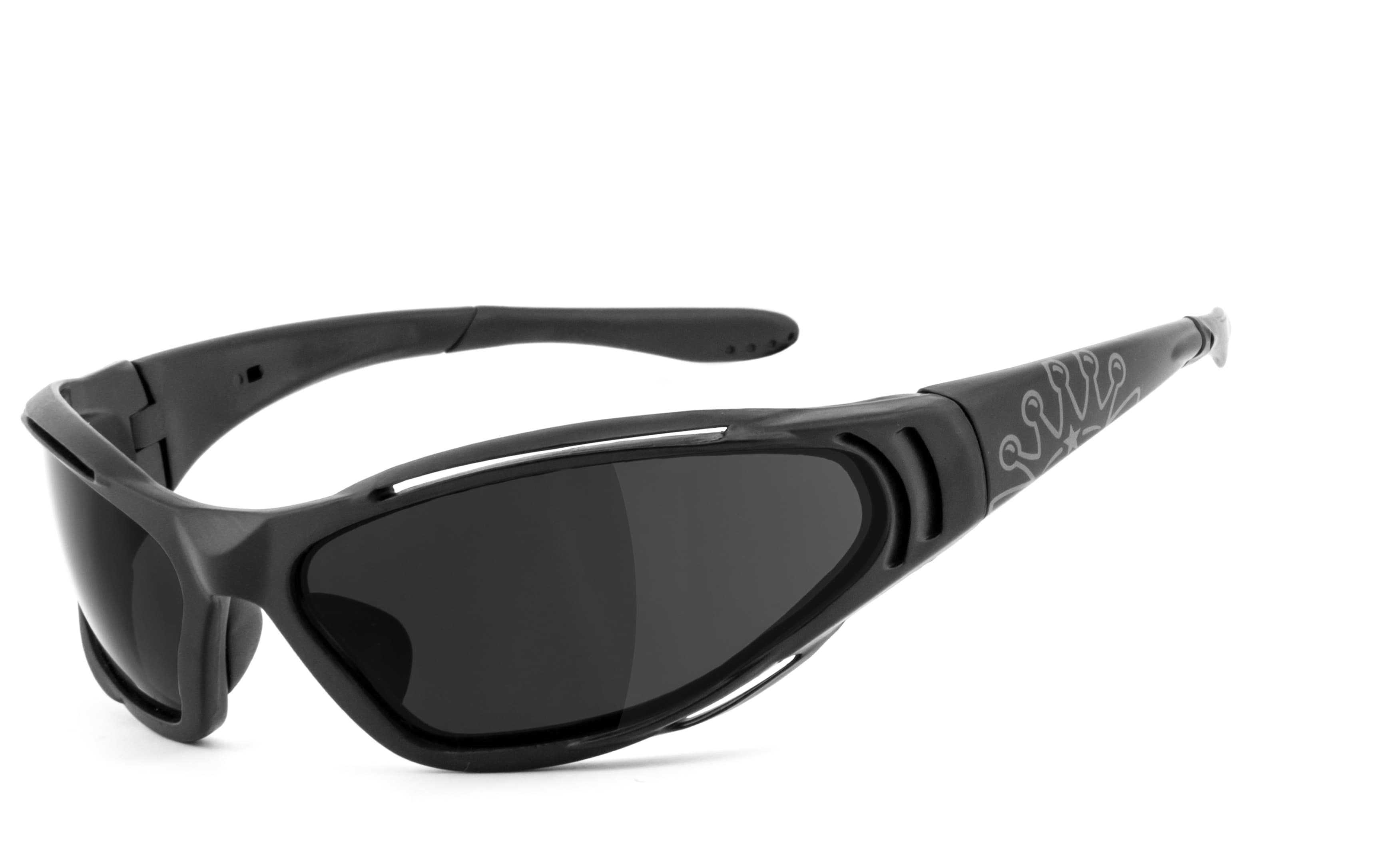 KingKerosin Motorradbrille KK190, gepolstert mit abnehmbarem Band